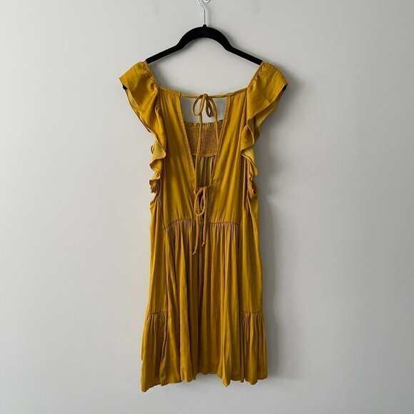 Free People Want Your Love Minidress Yellow XS NWT - Picture 9 of 9